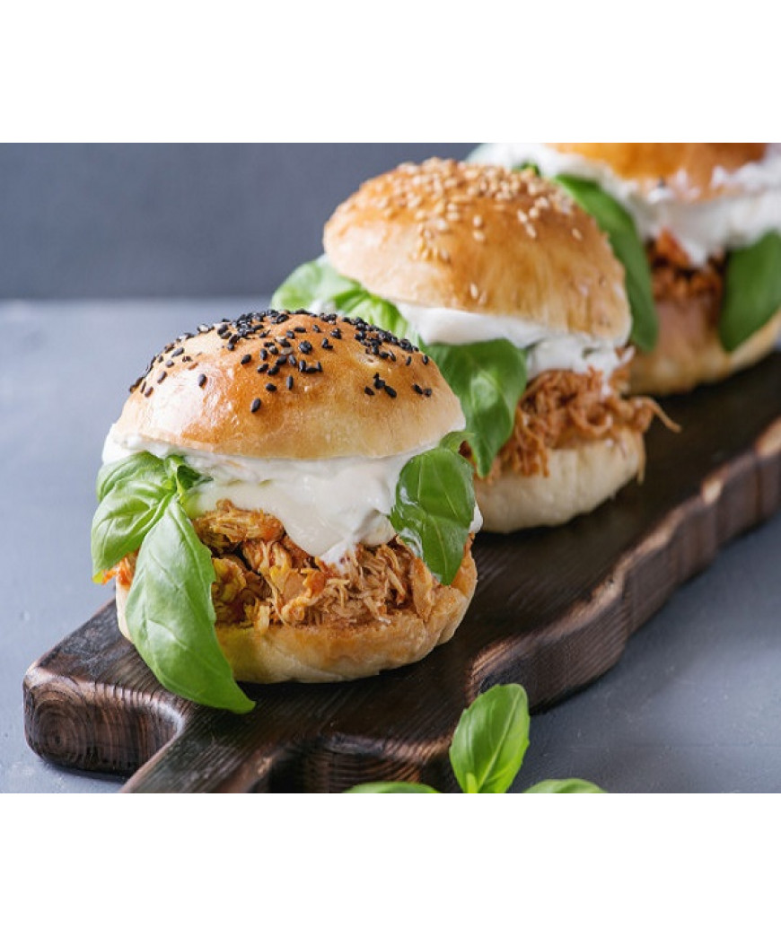 Hambúrguer de Frango Cremoso Hambúrguer de Frango Cremoso