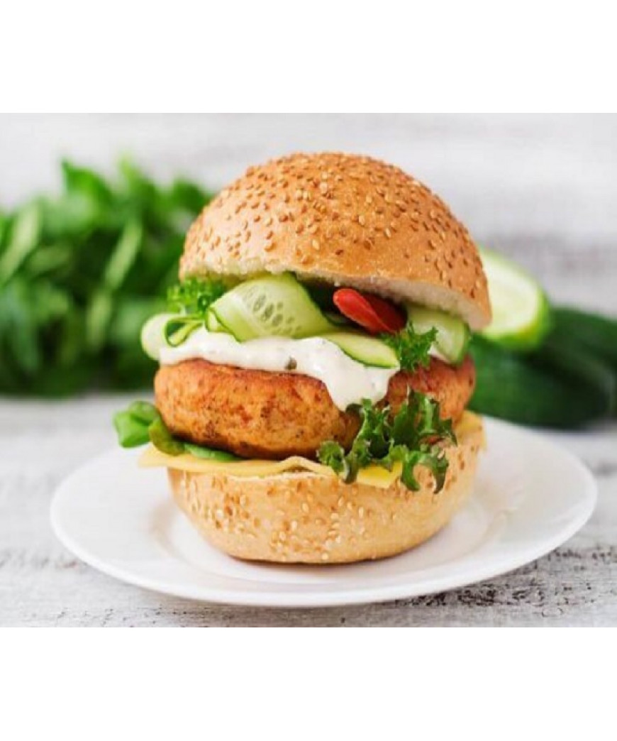 Hamb&uacute;rguer de Frango e Pepino